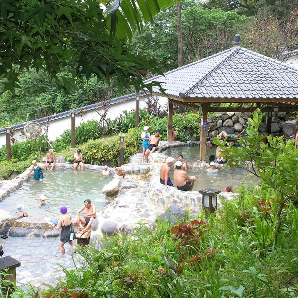 Have fun bathing in hot springs