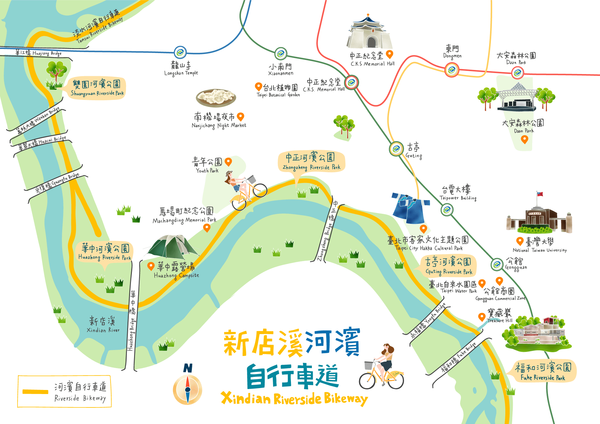 臺北河濱單車輕旅行 臺北旅遊網