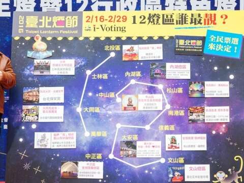 2016台北灯节主灯暨12特色灯区亮相～猴吸睛 首度打造不规则弧形光雕猴主灯 12行政区特色花灯一次报你知 还能i-Voting邀市长陪您过元宵
