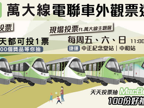 Pick You Favorite Color Coordination for Trains of MRT Wanda Line