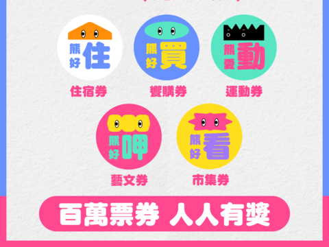 数位振兴 台北熊好！募集熊好店家 百万份加码随你抽！