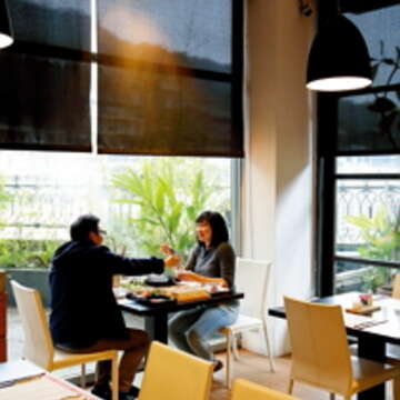 倆人旅店有著幽靜典雅的環境，適合訴說綿綿情話。（楊智仁攝）