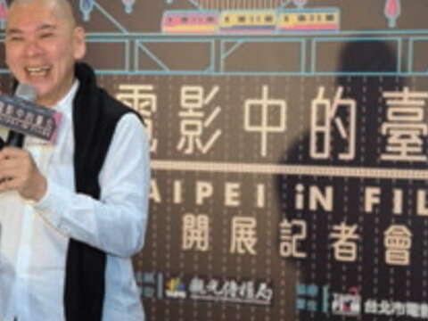 導演蔡明亮在特展開幕活動中暢談拍片經驗。（許宜容攝）