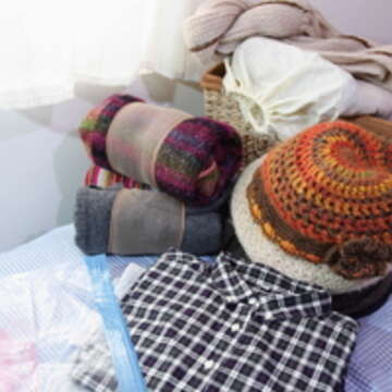 冬衣收藏簡單處理 「衣」舊如新。（葛晶瑩攝）