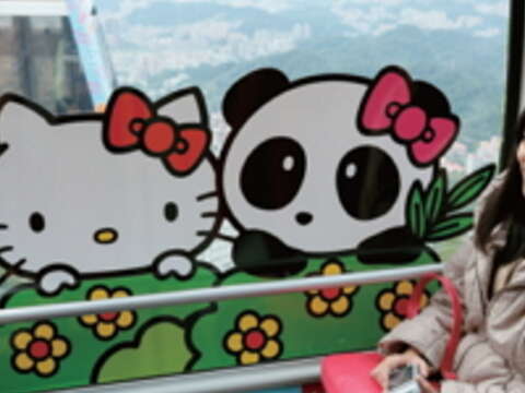 看完萌主圓仔，搭乘貓空纜車和Hello kitty一起橫越高空吧！（攝影／楊智仁）