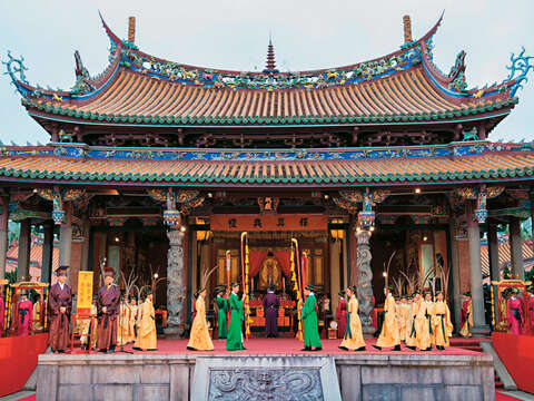 臺北市孔廟釋奠典禮莊嚴隆重。(攝影/趙守彥)