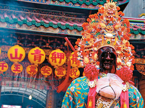 靈安尊王的駕前部將「七爺」謝將軍。(圖/艋舺青山宮青山會提供)