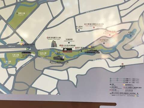 北投公園觀光導覽告示牌