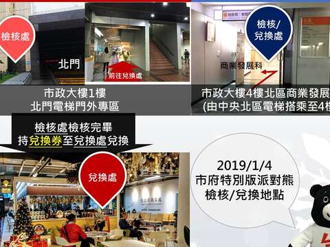 2018耶誕派對玩台北-市府特別版派對熊兌換說明