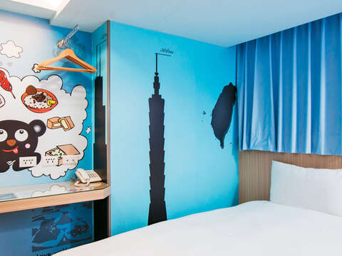 玩味旅舍將台灣當代設計師作品巧妙融入空間中。