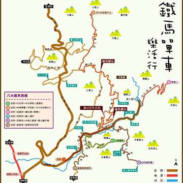 士林區六大鐵馬路線圖