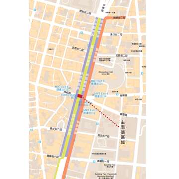台北燈節遊行週日下午3時在中華路盛大舉行。
