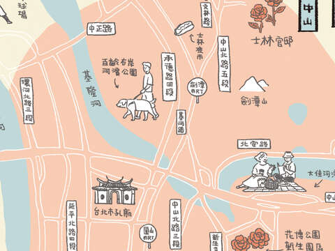 玫瑰賞花地圖