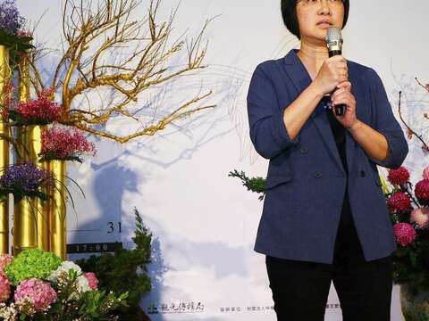 台北探索館「詩情花藝」中華插花藝術展今日開展.JPG