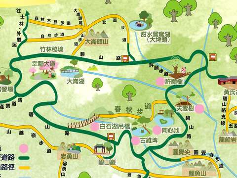 內湖區白石湖社區周邊漫遊地圖