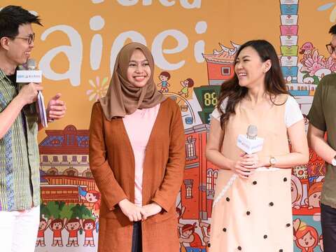 圖說三、印尼網紅夫妻檔Anak Jajan與Yusi分享來臺北的感想