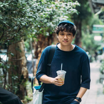 像手搖茶這樣的庶民文化，是吳孝儒設計中的重要靈感。