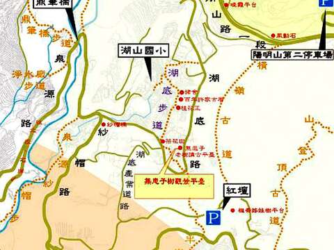 北投區湖山社區周邊漫遊地圖