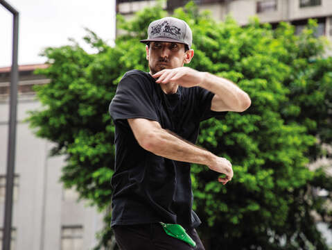 Krishna thinks break dance is relatively mainstream in Taipei and he can dance freely in the public without worry. (Photo / Debby Wang)