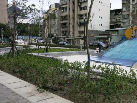 金杭公園多人使用溜滑梯