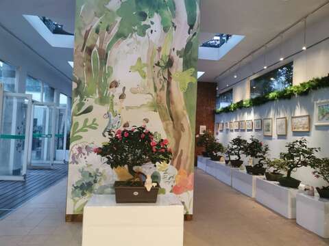 今年茶花展以「拜訪椿天」為佈置主題