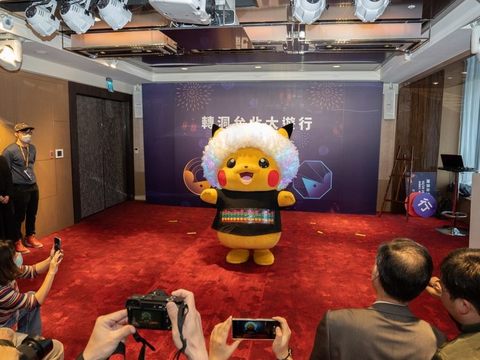 皮卡丘可愛的爆炸頭造型首次在台亮相，成為全場焦點