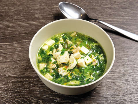 Spinach Soup w/ Chicken & Tofu (Step6-2)