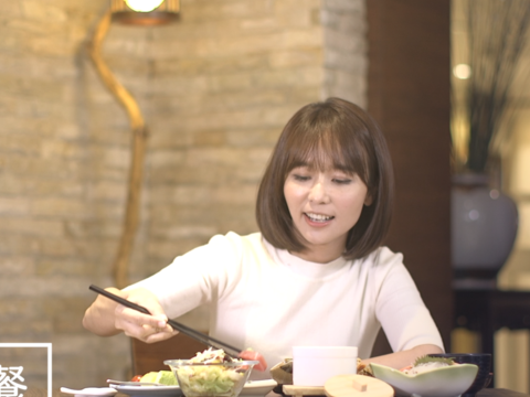 防疫宣傳大使陳明珠到旅店享用個人專屬套餐