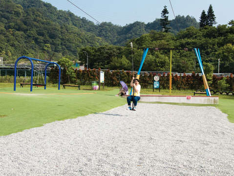The Shanshuilu Ecological Park was once a landfill site but now turns into a play ground with zip lines, slides and more.