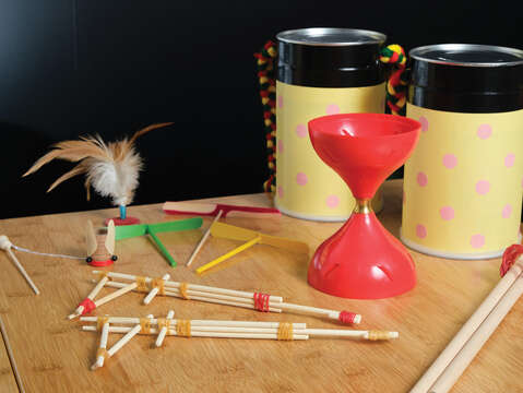 The majority of traditional toys can actually be made with everyday objects or found materials.