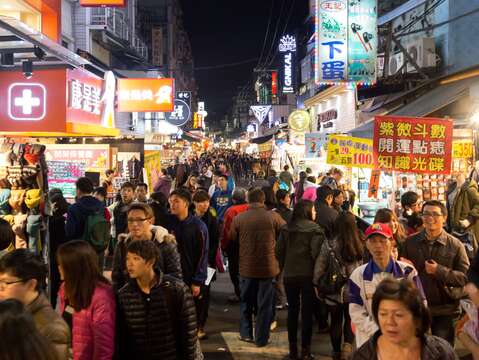 士林夜市街景