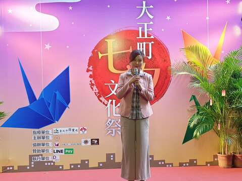 臺北市政府產業發展局副局長吳欣珮於活動現場致詞