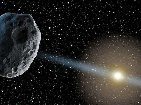 臺北天文館小行星示意圖
