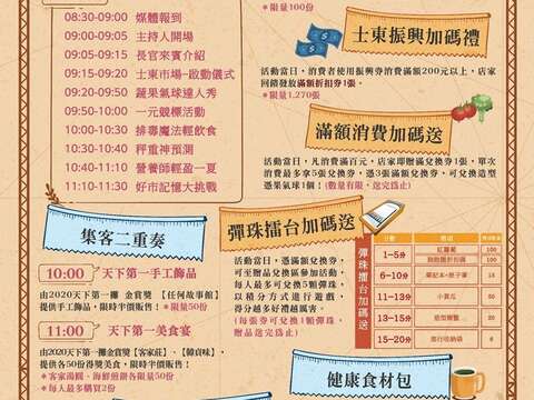 士東市場帶狀活動資訊1