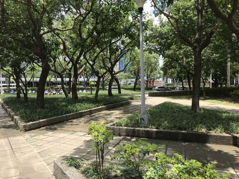 1.長滿地被植物的北勢湖公園
