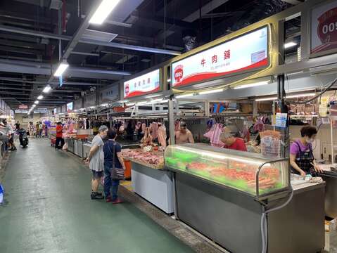 環南市場內部環境牛肉攤