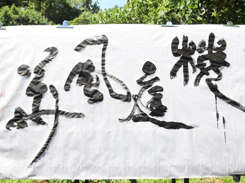 張炳煌教授現場揮毫作品《梅庭風華》.JPG