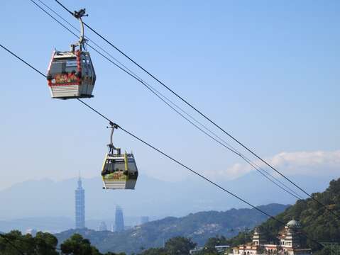 貓空纜車照片遠景