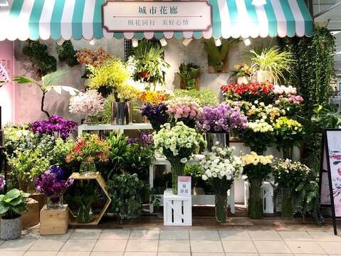 城市花廊花團錦簇