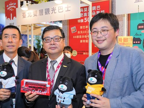 觀博臺北館邀請到臺北雙層觀光巴士以及城市紀念品共同參與，推出各項具人氣、特色商品。