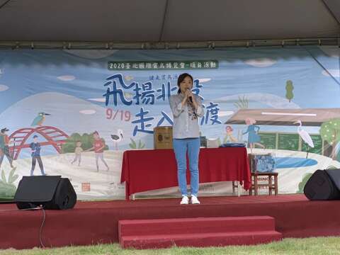 陳慈慧議員到場支持飛揚北投走入關渡健走活動