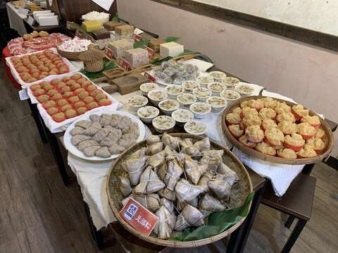 各式傳統米食產品展示
