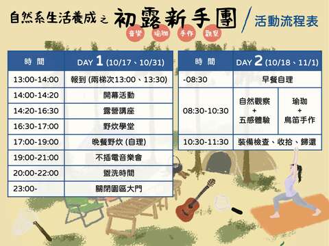 活動行程表