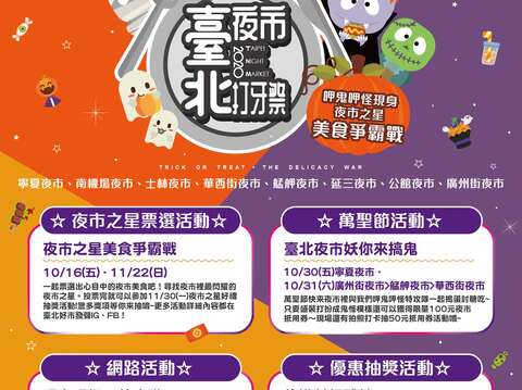 2020臺北夜市打牙祭活動宣傳海報
