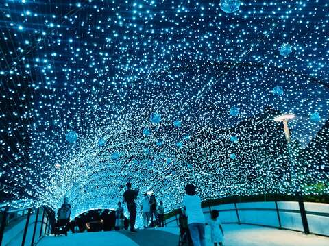 心中山線形公園聖誕燈海邀您來一起來拍照
