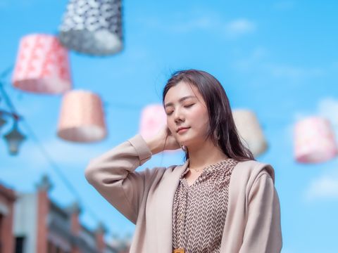 北門廣場的天空有布製燈籠裝飾，怎麼拍都好拍