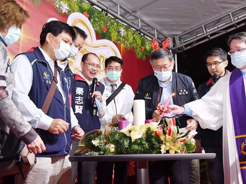 臺北聖誕家年華-市長點燭
