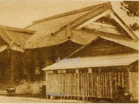 臺北西本願寺別院本堂舊照。(照片來源：國家圖書館臺灣記憶系統)