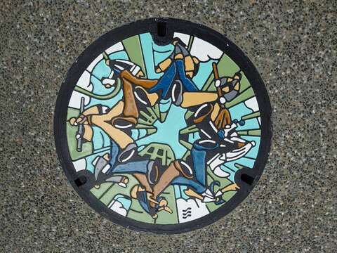 南港區之特色人孔蓋-同心共創