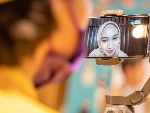 圖7.邀請印尼知名藝人Melody Nurramdhani Laksani擔任本次國際宣傳大使，共同線上參與遊程
